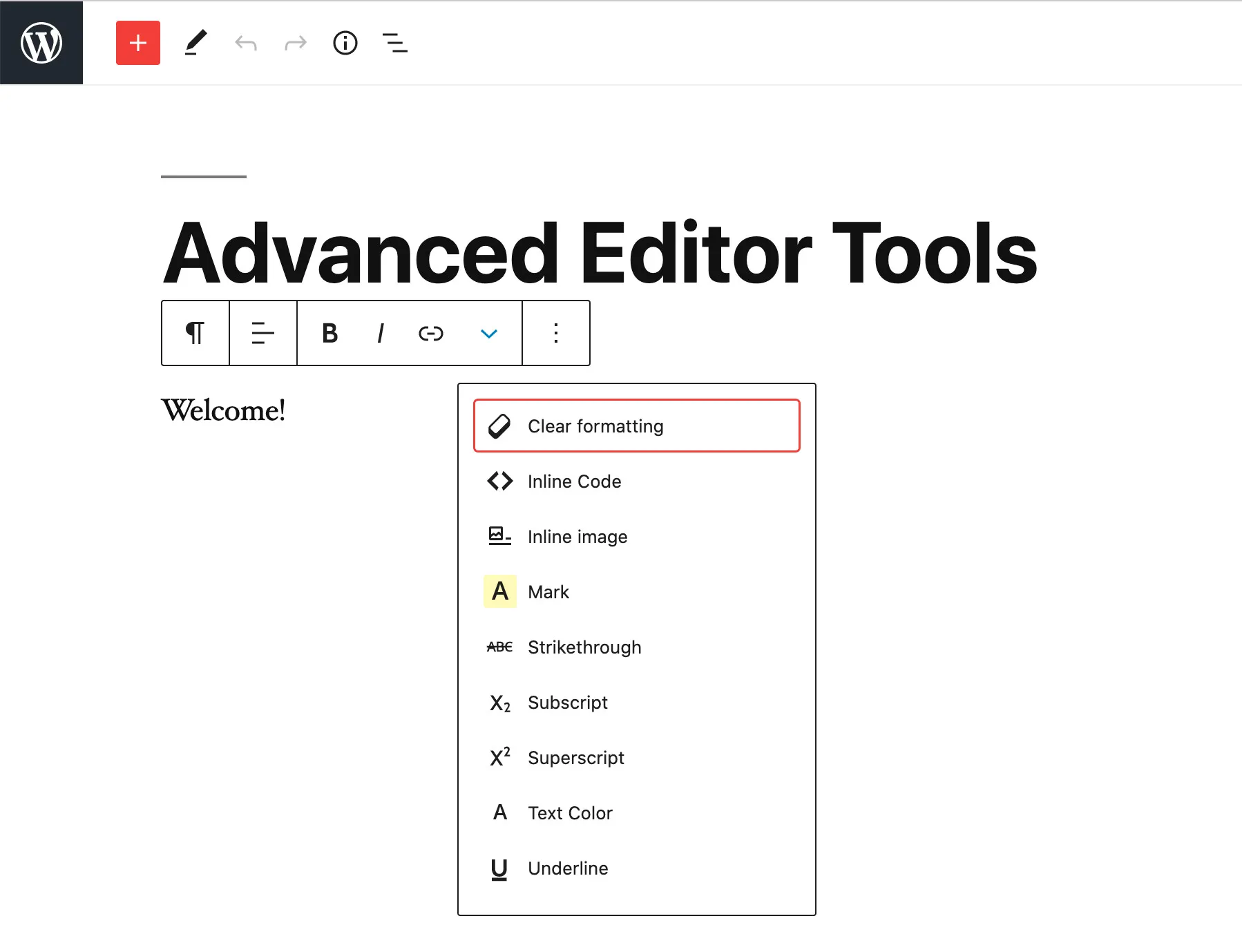 Advanced Editor Tools