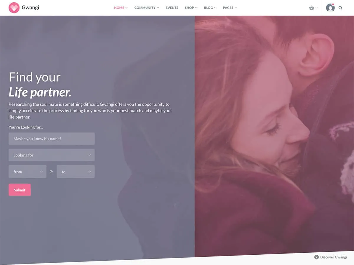 Gwamgi -Theme forum WordPress cho cộng đồng muốn hẹn hò