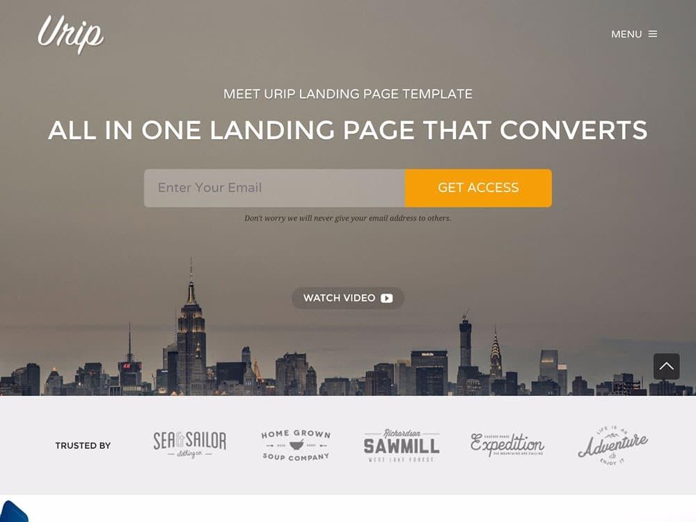 urip-wordpress-landing-page-theme