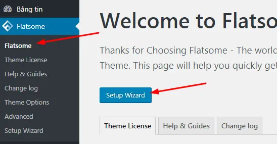 Hướng dẫn cài đặt theme Flatsome