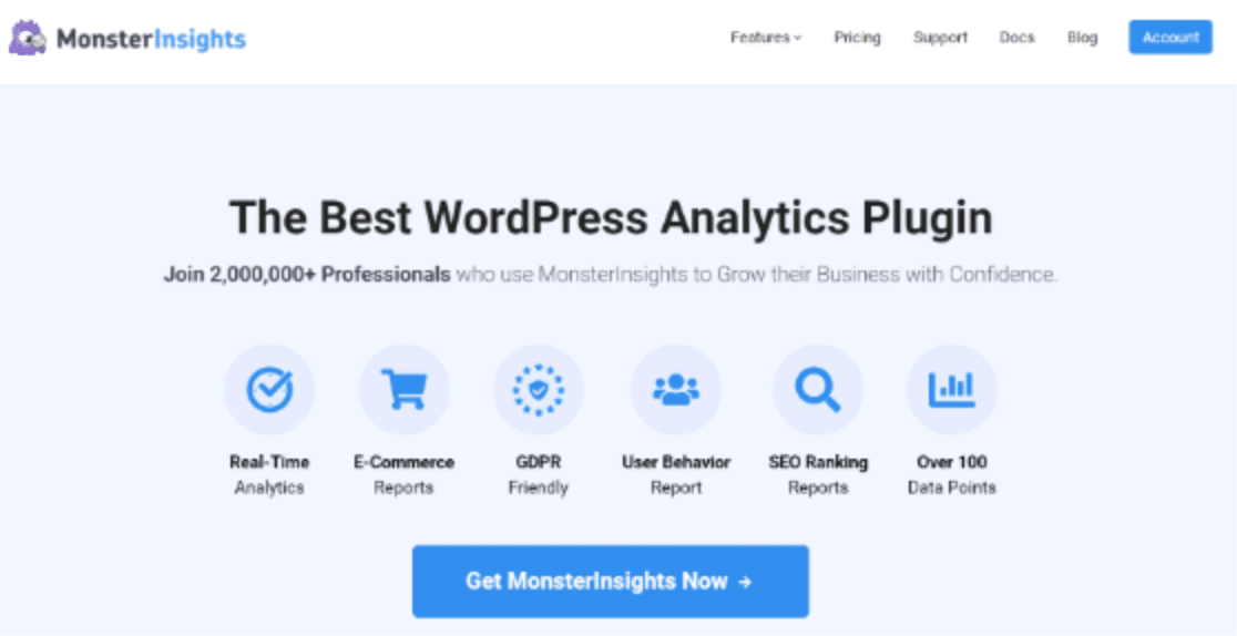 Plugin MonsterInsights 