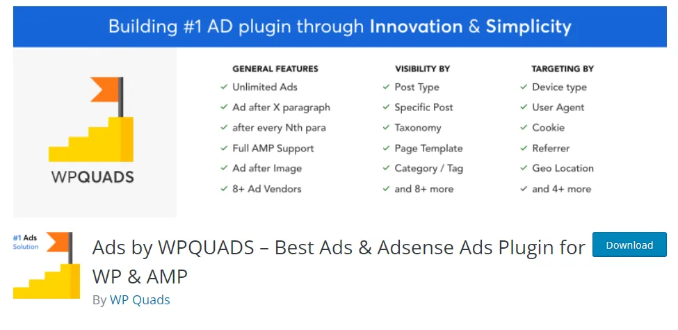 AdSense Plugin WP Quads - plugin chèn quảng cáo cho WordPress