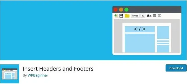 Plugin Insert Headers and Footers