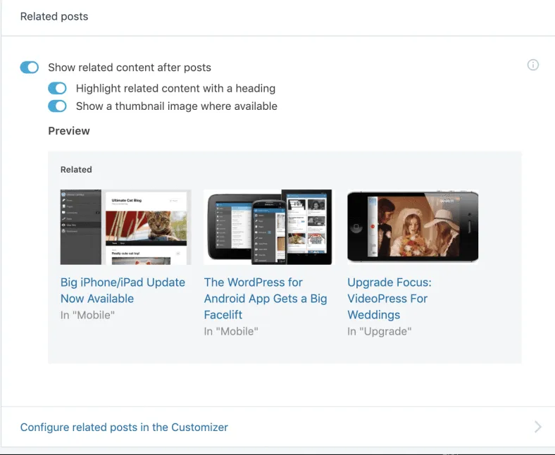 Plugin Jetpack Related Post Module