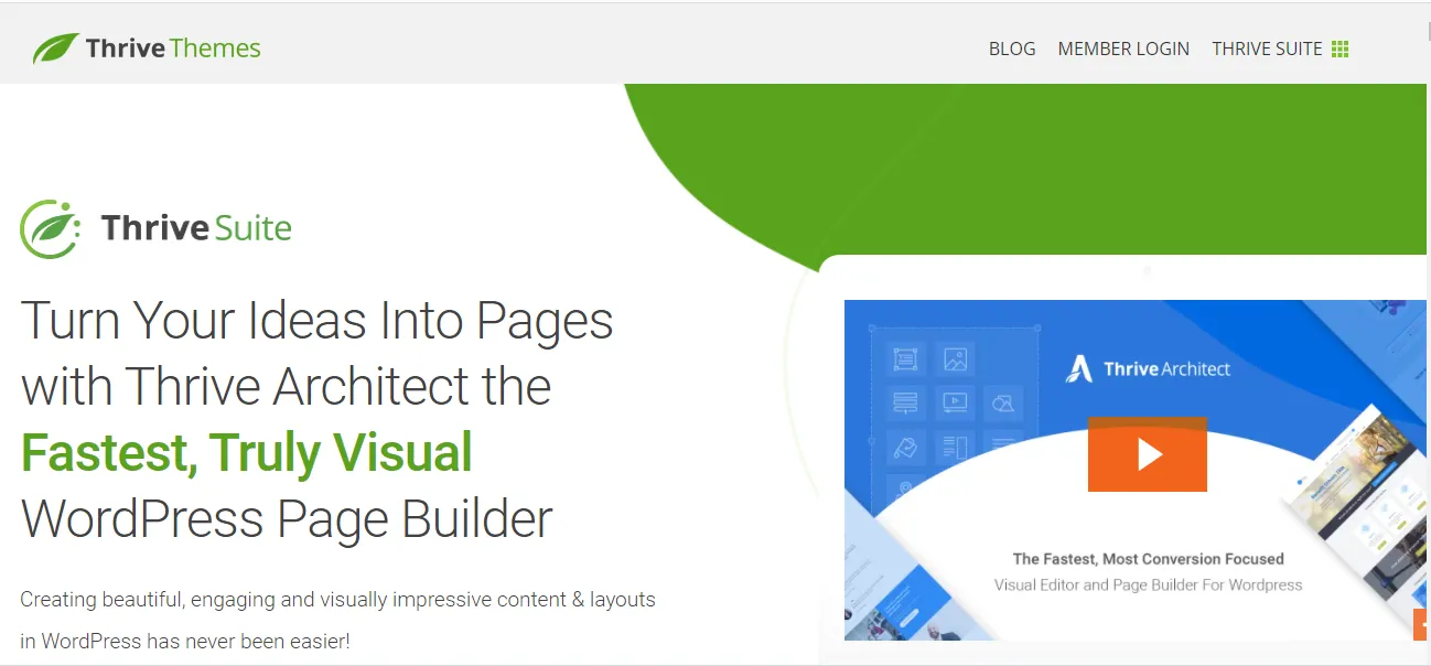 Plugin Thrive Architect Table of Contents