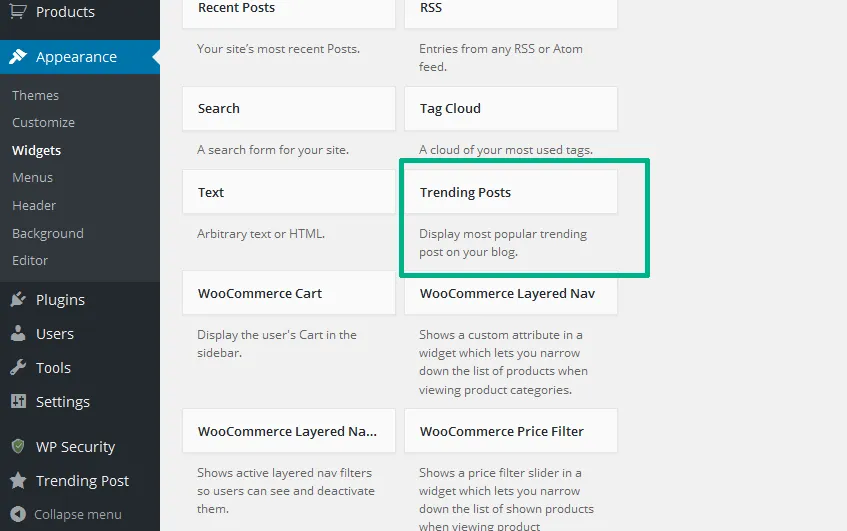 Plugin Trending/Popular Post Slider and Widget