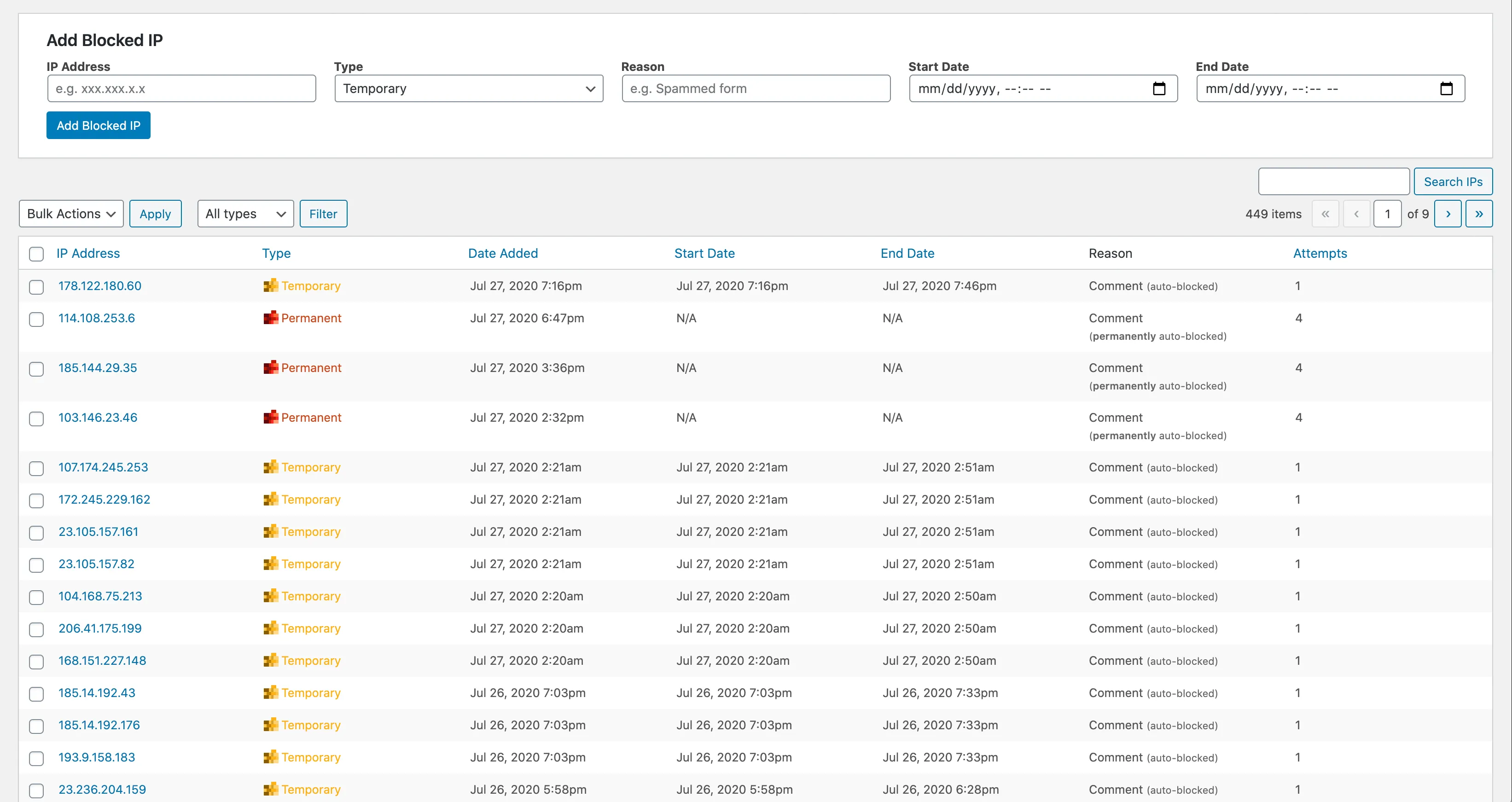 Plugin WordPress Zero Spam