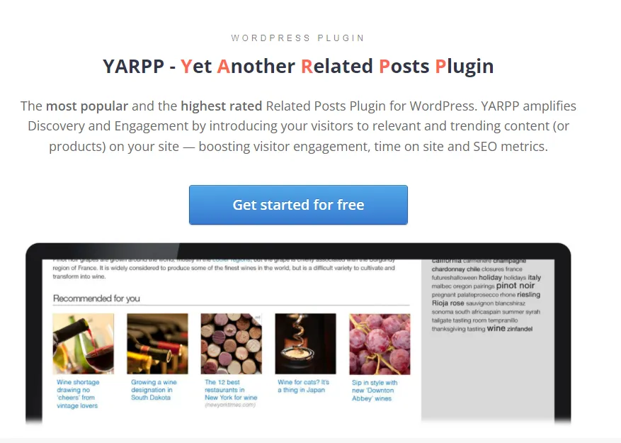 Plugin Yet Another Related Posts Plugin (YARPP)