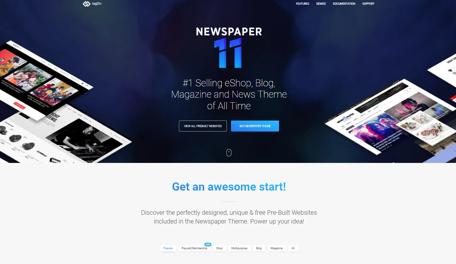 Theme blog WordPress đẹp - Newspaper