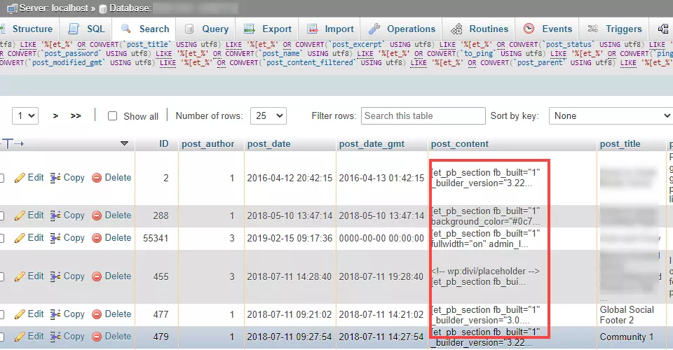 Tìm kiếm và xóa bỏ Shortcode liên kết với plugin