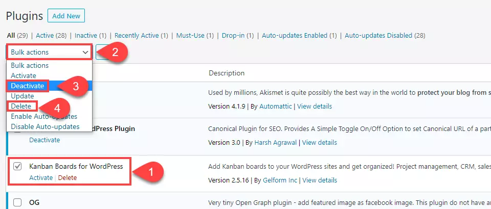 Xóa plugin vĩnh viển khỏi WordPress