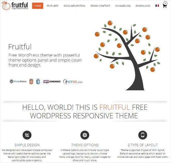 Fruitful - Theme dễ dàng tùy chỉnh dành cho WordPress