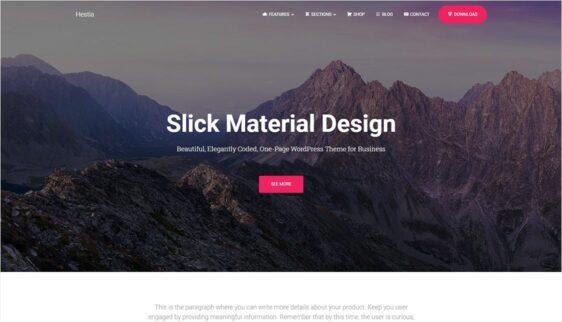 Hestia - Theme miễn phí cho WordPress từ ThemeIsle