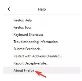 about firefox