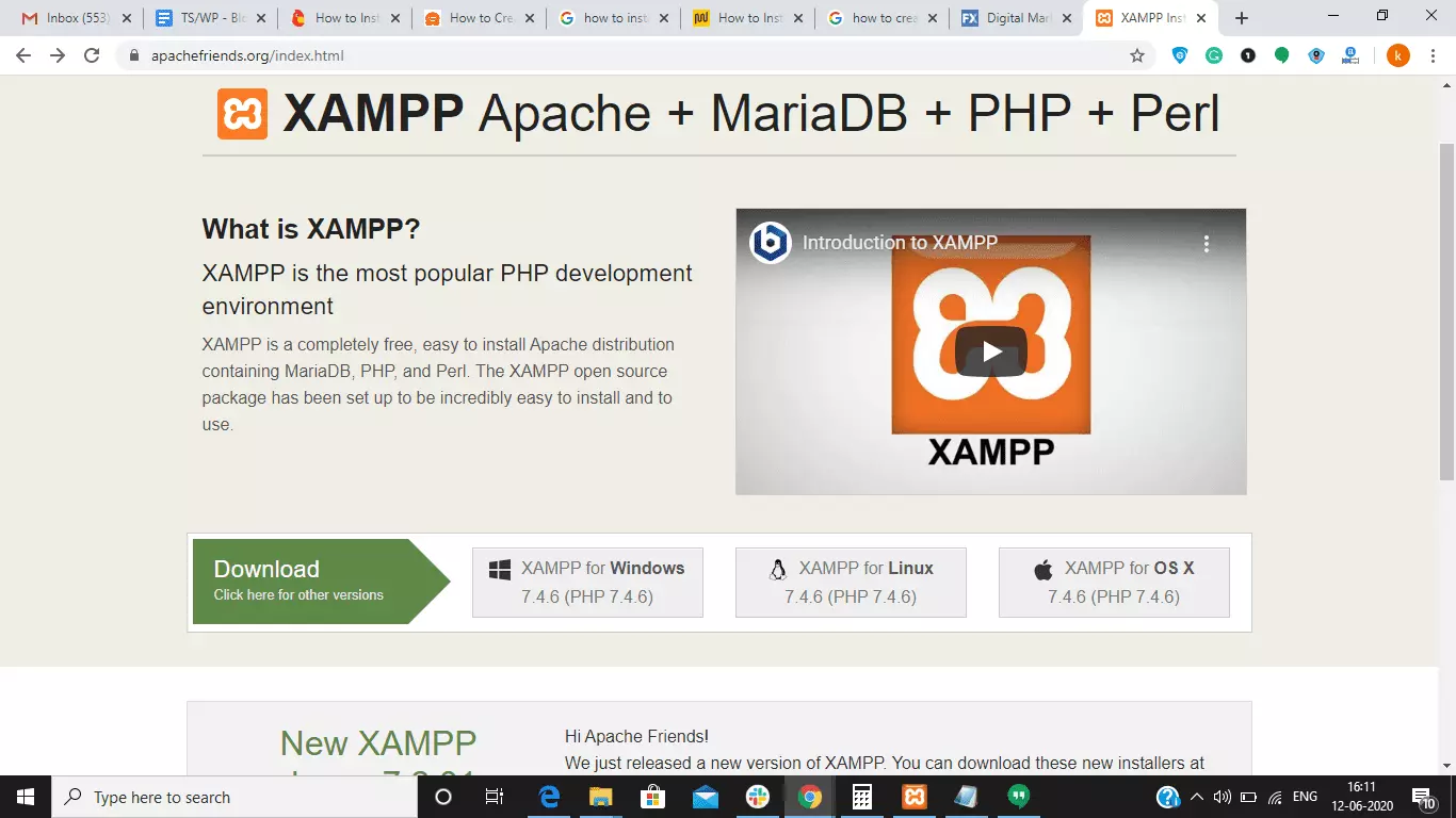 Cách cài đặt XAMPP trong Windows