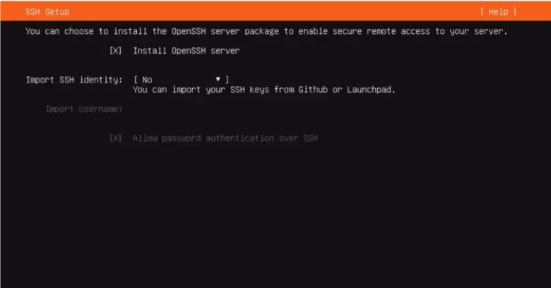 cài đặt SSH