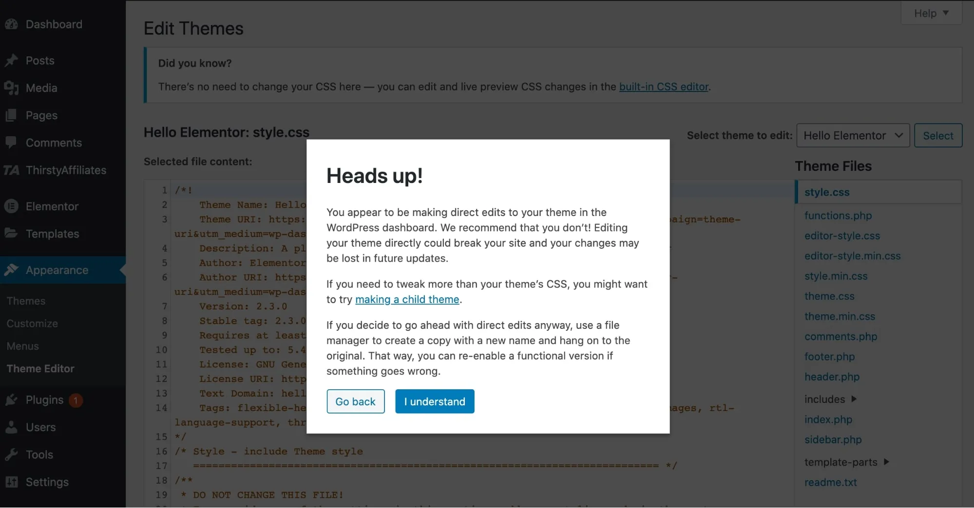 Chỉnh sửa Source Code bằng WordPress HTML Editor