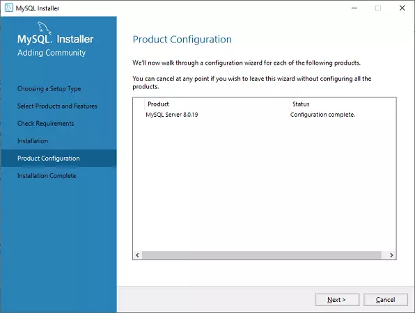 config mysql workbench