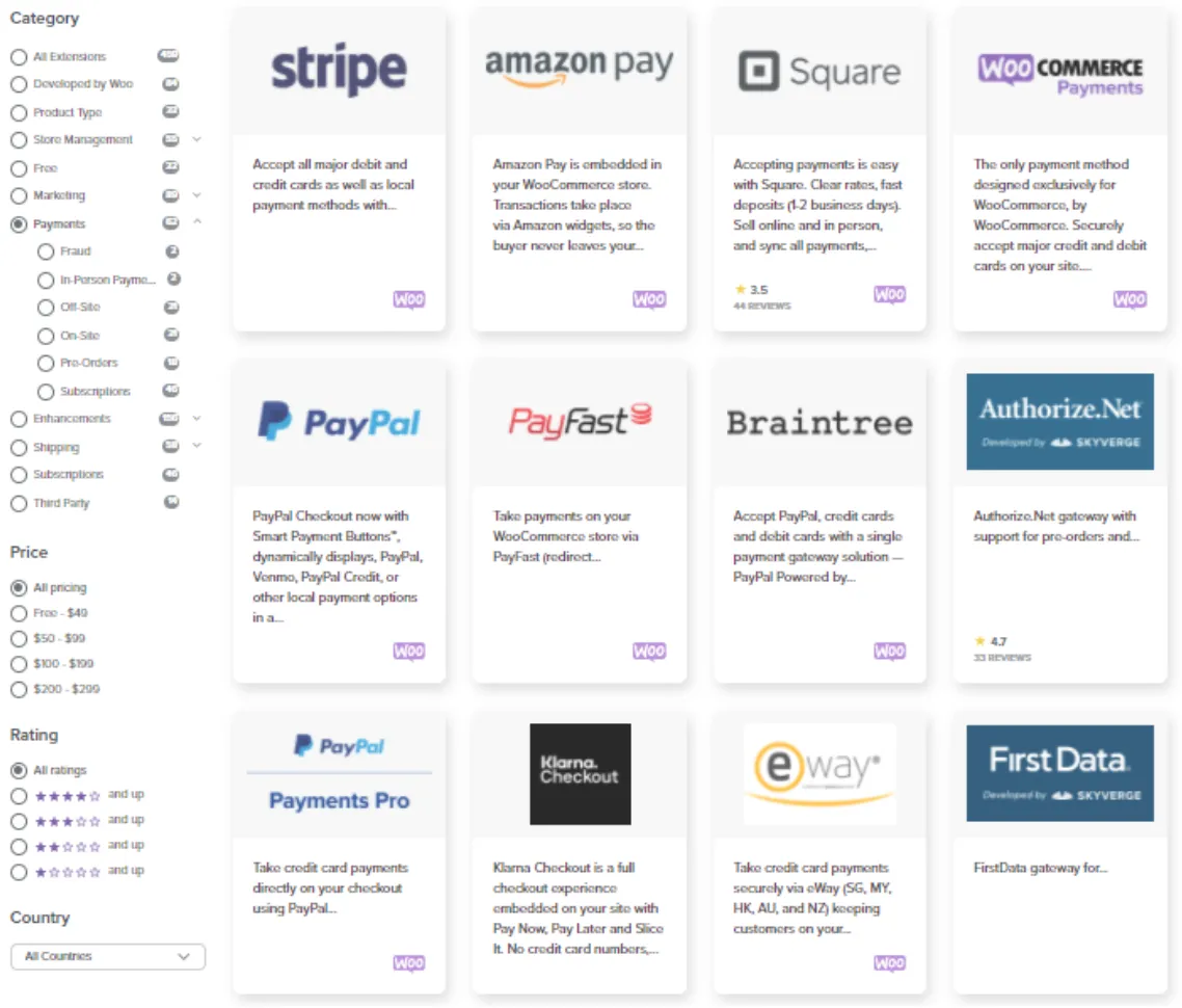 Cổng thanh toán của WordPress