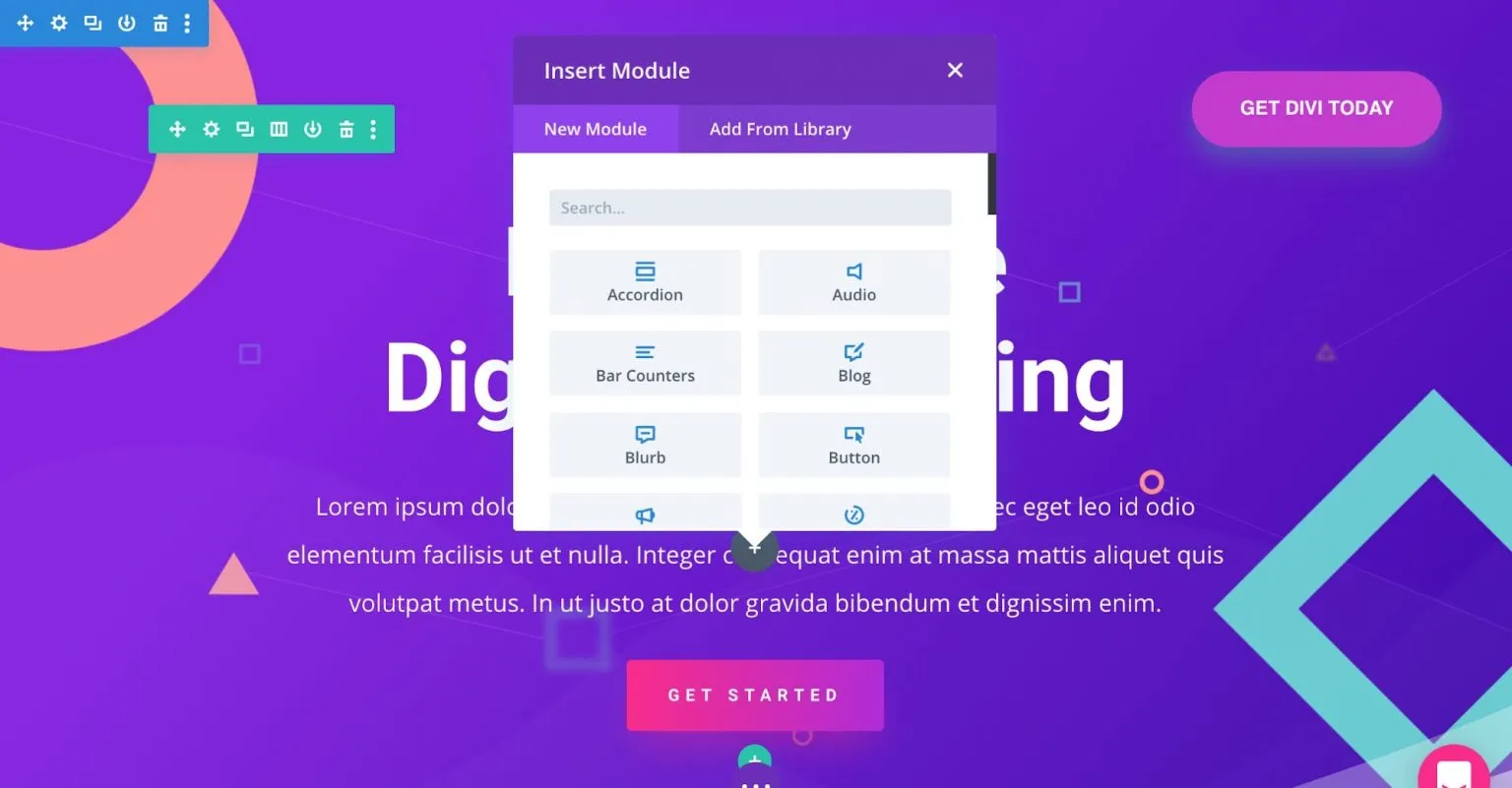 Hướng dẫn sử dụng Divi Builder