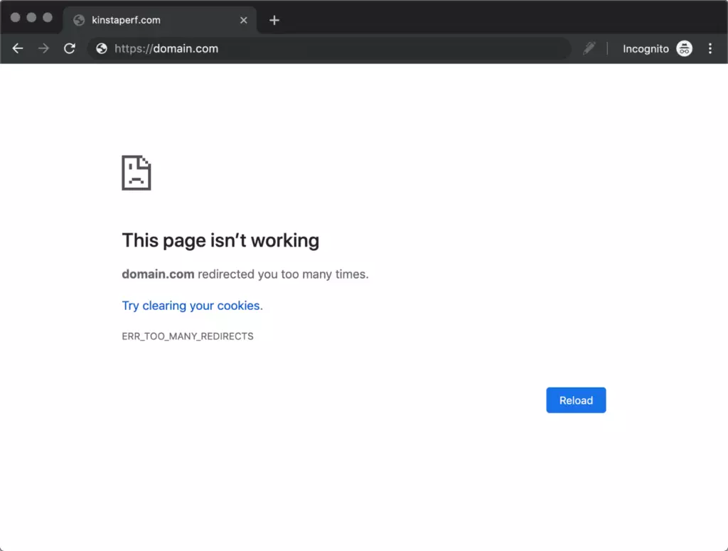 Lỗi ERR_TOO_MANY_REDIRECTS là gì?