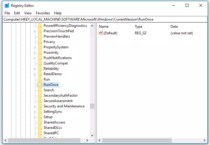 registry editor