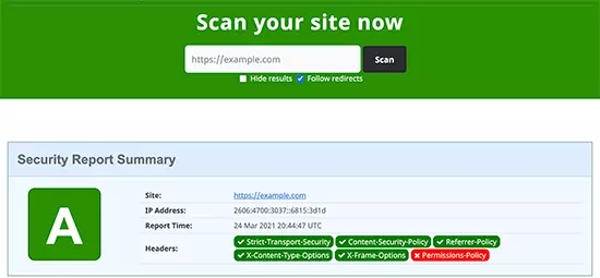 security headers