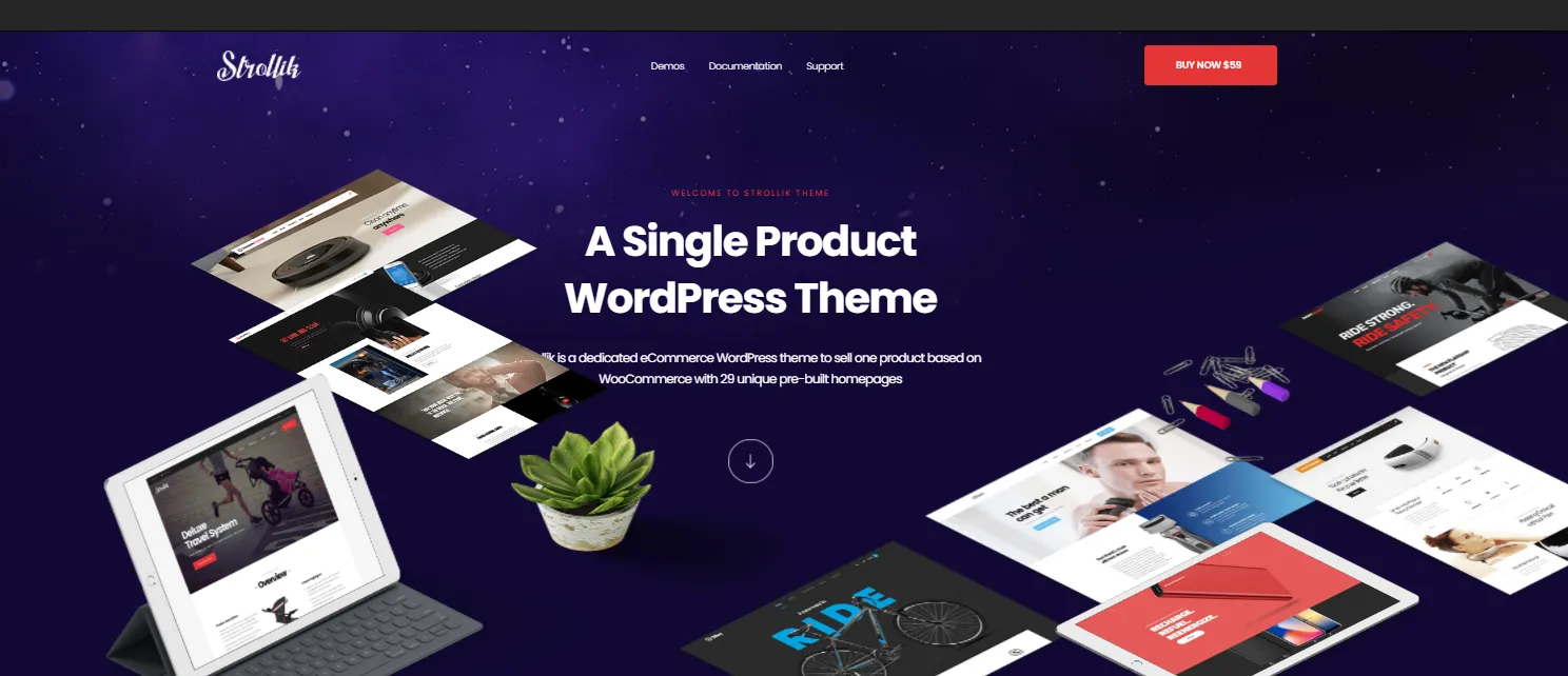 Theme giới thiệu sản phẩm WordPress