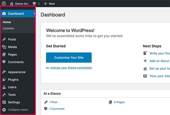 Làm quen với hệ thống WordPress