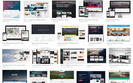 Sử dụng theme WordPress