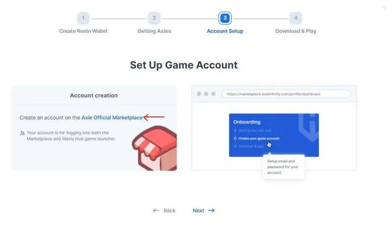 Thiết lập tài khoản game