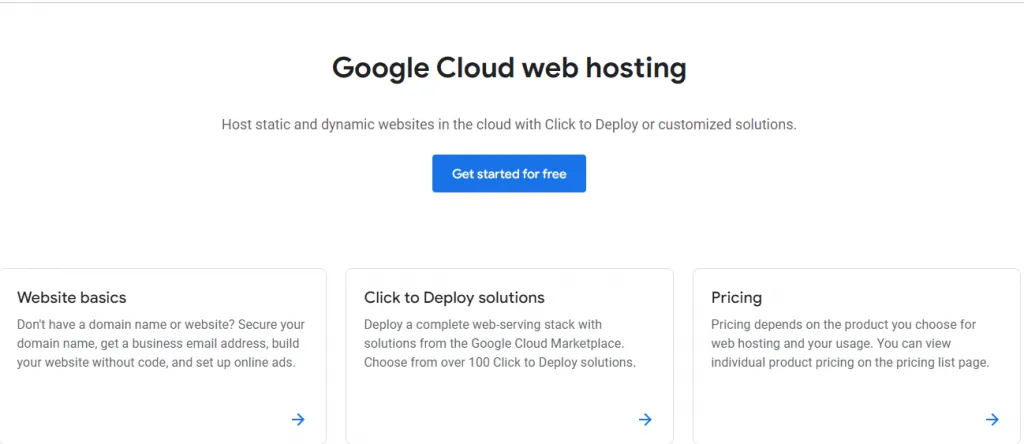 Google Cloud Hosting