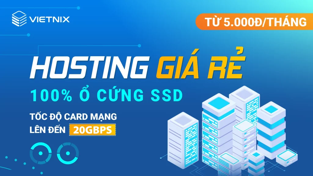 Dịch vụ Hosting tại Vietnix