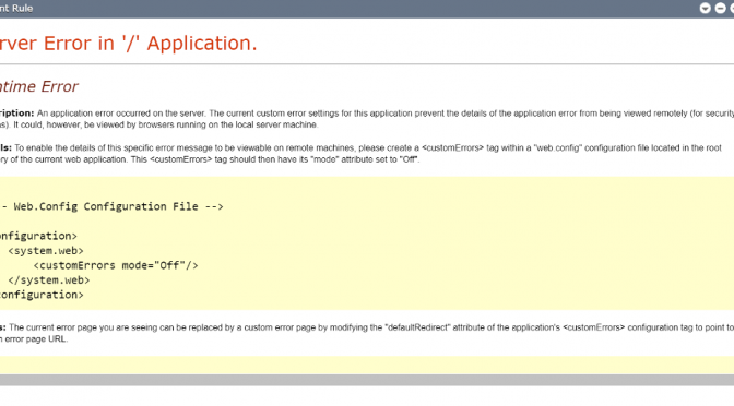 Nguyên nhân và 4 cách sửa lỗi Server error in ‘/’ application