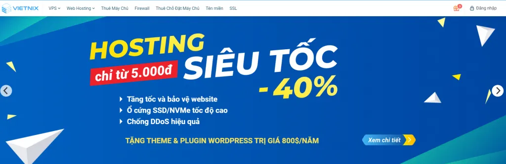 Vietnix là nhà cung cấp tên miền và hosting uy tín tại Việt Nam