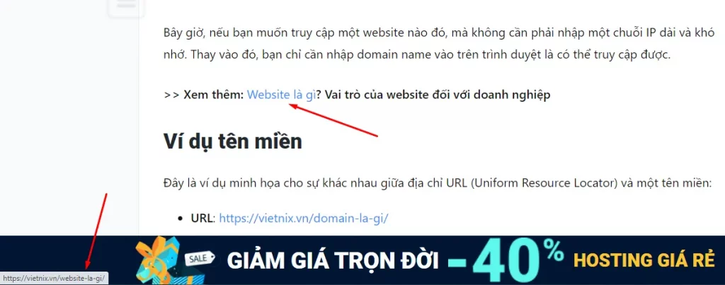 Anchor text từ khóa chính xác