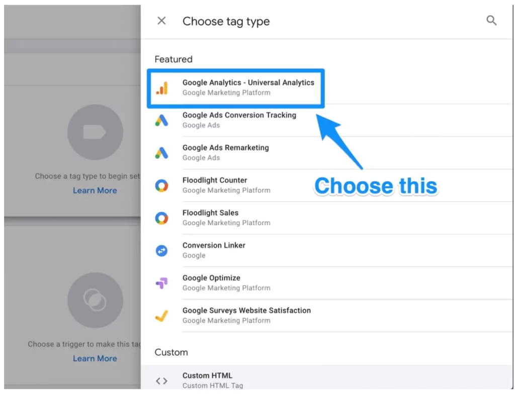 Click vào nút Tag Configuration để chọn loại thẻ muốn tạo