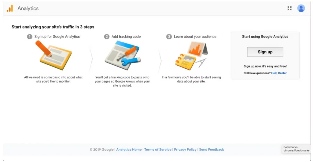 Tạo tài khoản Google Analytics
