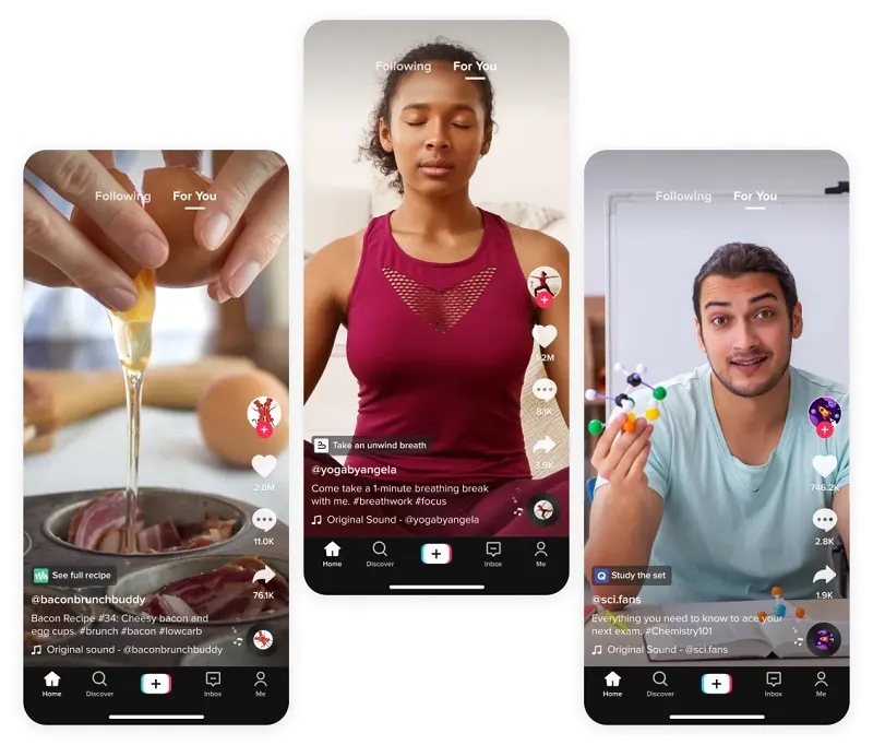 Tiktok sở hữu tốc độ tăng trưởng nhanh đến bất ngờ