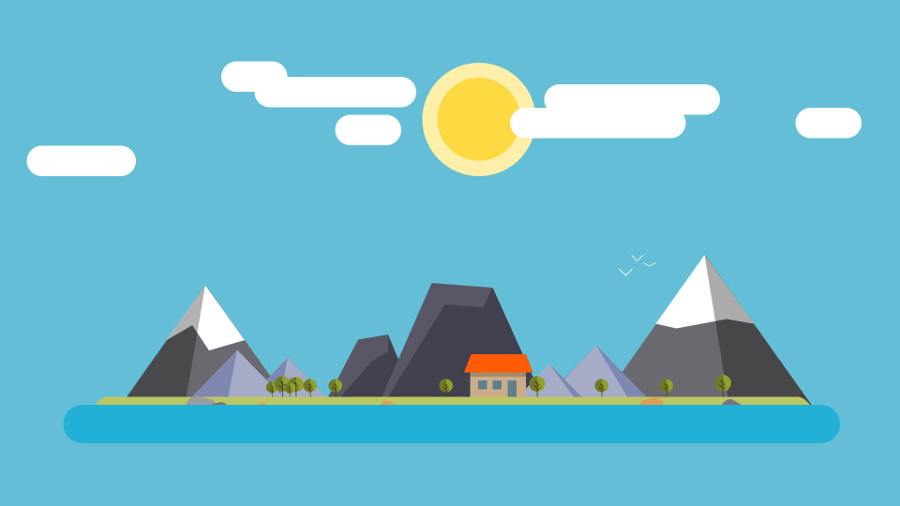 Những thiết kế theo phong cách Flat Design, bạn có thể sử dụng nhiều màu sắc để phối hợp với nhau