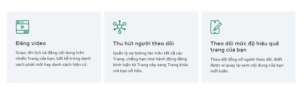 Creator Studio - hợp lý hoá nội dung, kiểm soát hoạt động