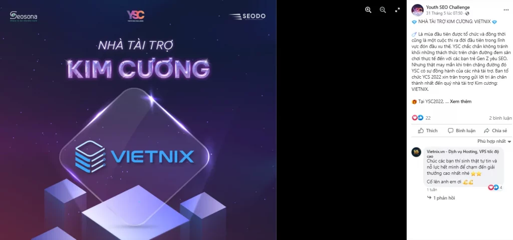 Hình thức tài trợ trong PR