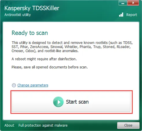  Kaspersky TDSSkiller 