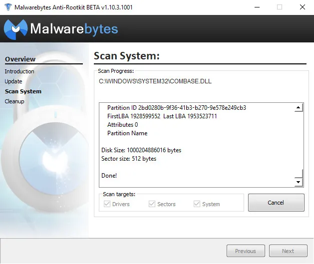  Malwarebytes AntiRootkit 