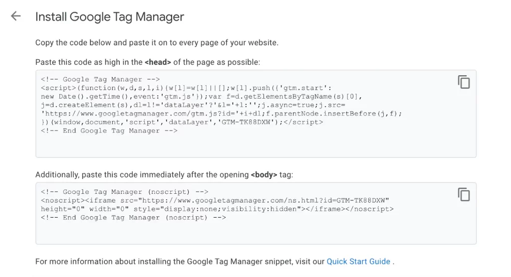 doan ma code google tag manager