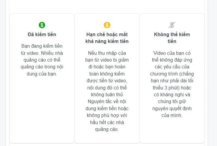 Trạng thái video quảng cáo trong luồng