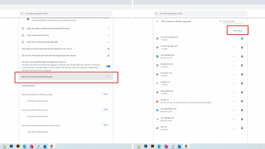 Cách xóa cookie khỏi Chrome