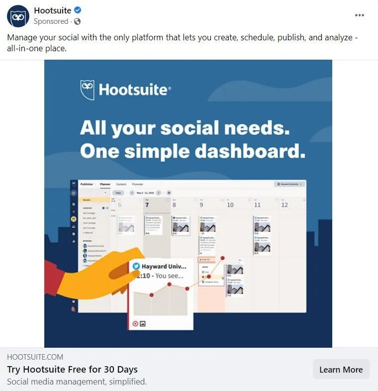 CTA cua Hootsuit