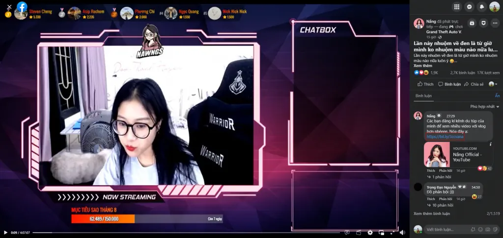 Live Stream Gaming trên Facebook