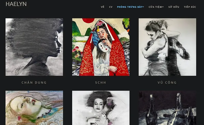 Mẫu Portfolio độc đáo của nữ họa sĩ trẻ Haelyn
